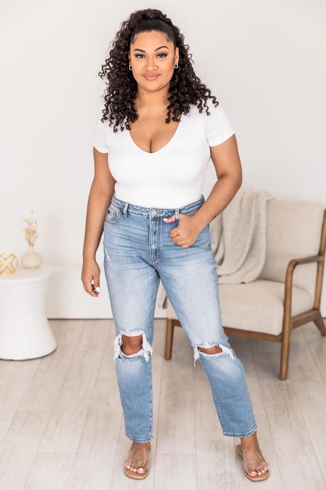 Lesley High Waisted Mom Jeans FINAL SALE Product Image