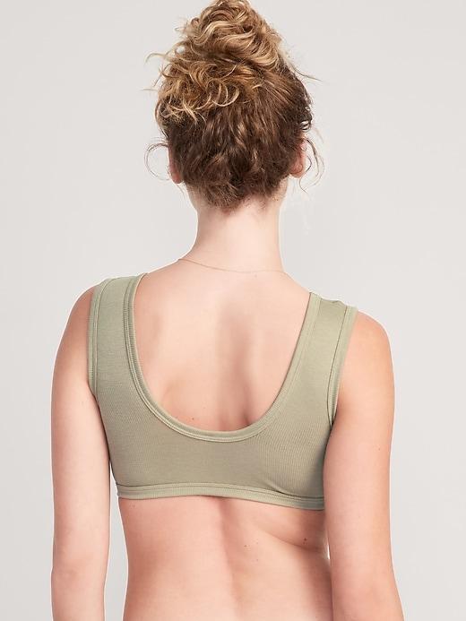 Rib-Knit Bralette Top Product Image