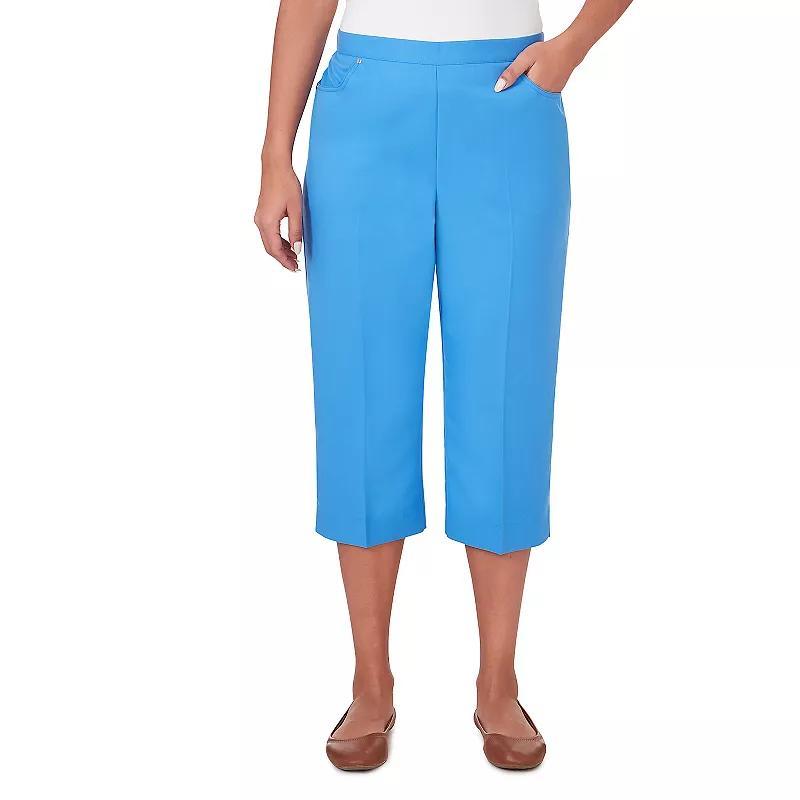 Womens Alfred Dunner Island Twill Capri Pants Product Image