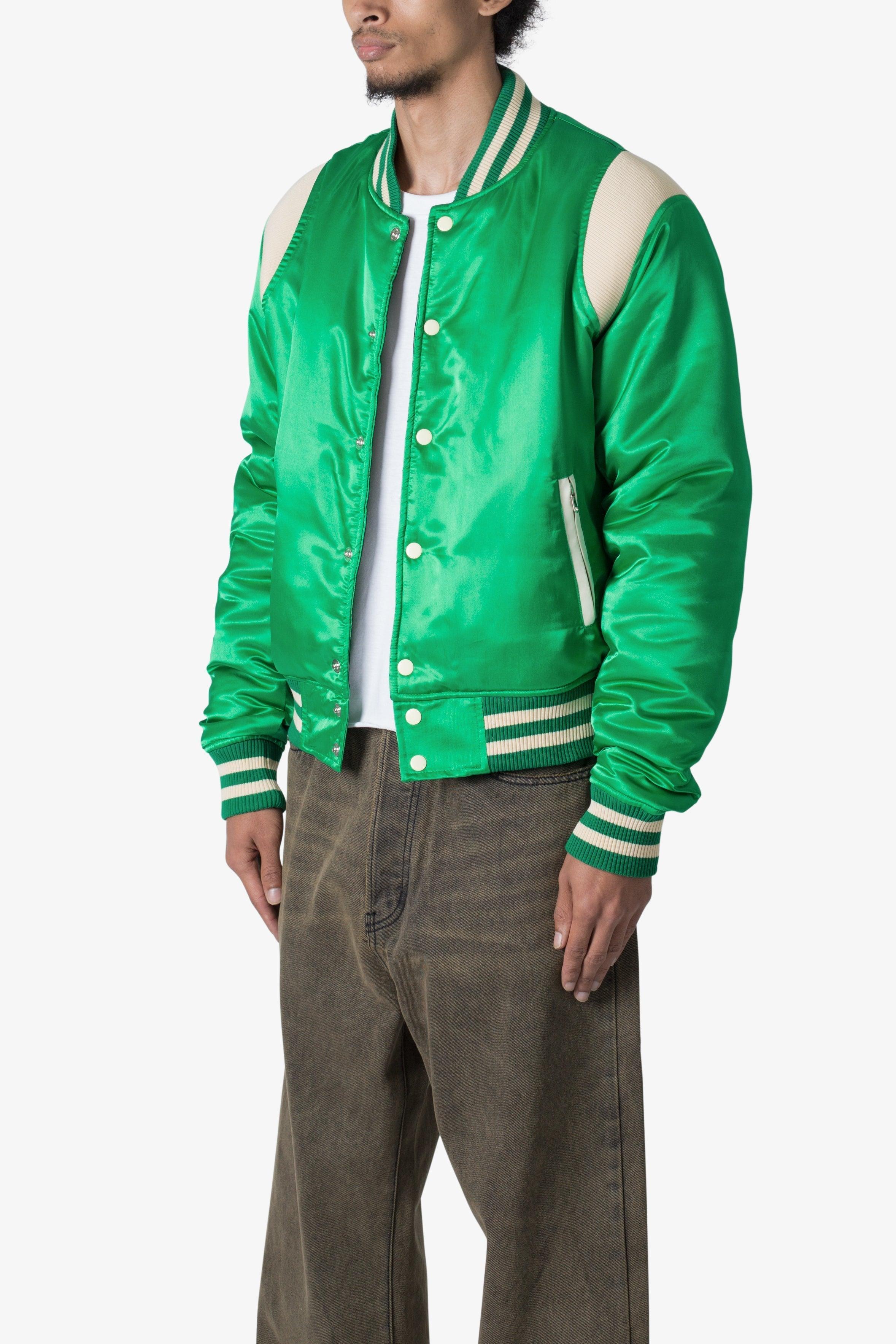 Classic Varsity Jacket - Green Product Image