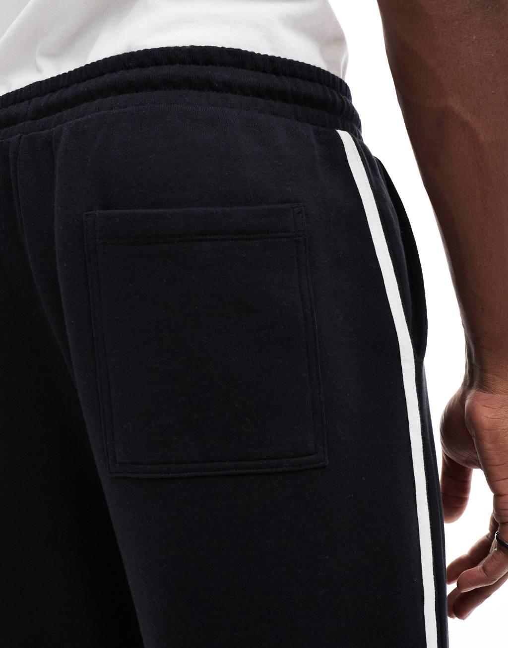 ASOS DESIGN oversized sweatpants in black Product Image