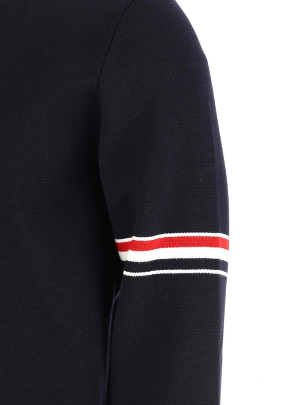 THOM BROWNE Cotton Sweater In Blue Product Image