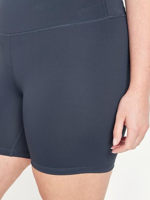 High-Waisted PowerSoft Biker Shorts -- 6-inch inseam Product Image