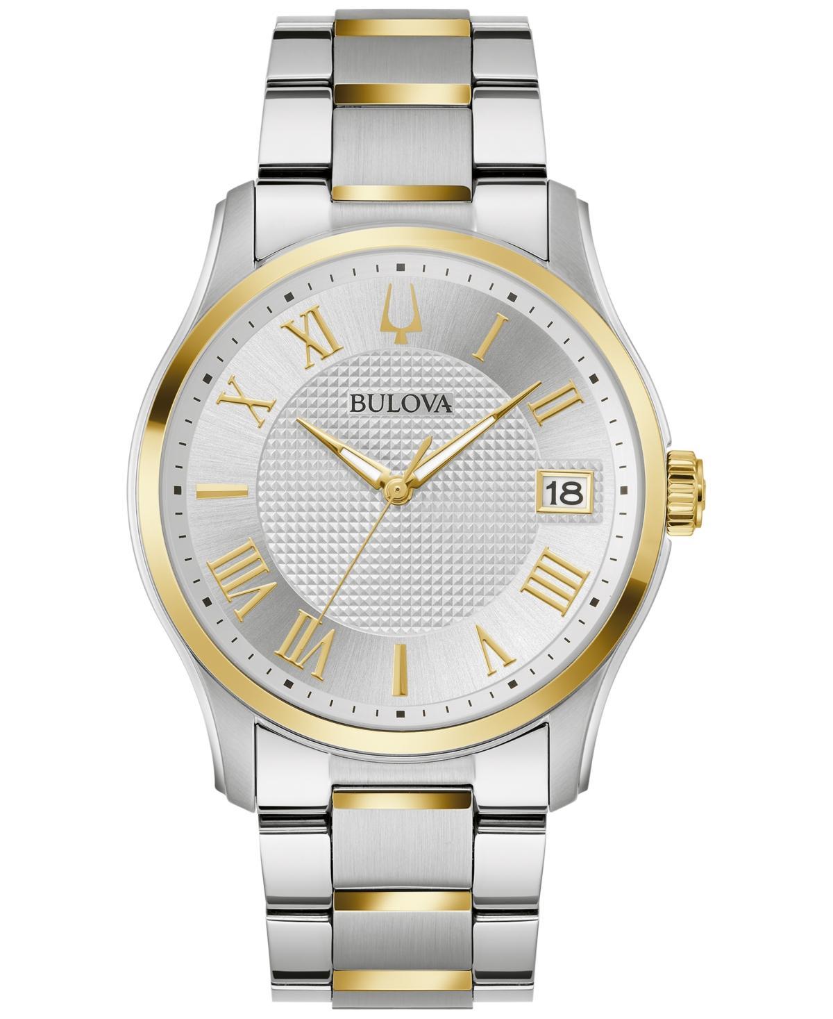 Bulova Mens Classic Wilton Stainless Steel Bracelet Watch 41mm Product Image