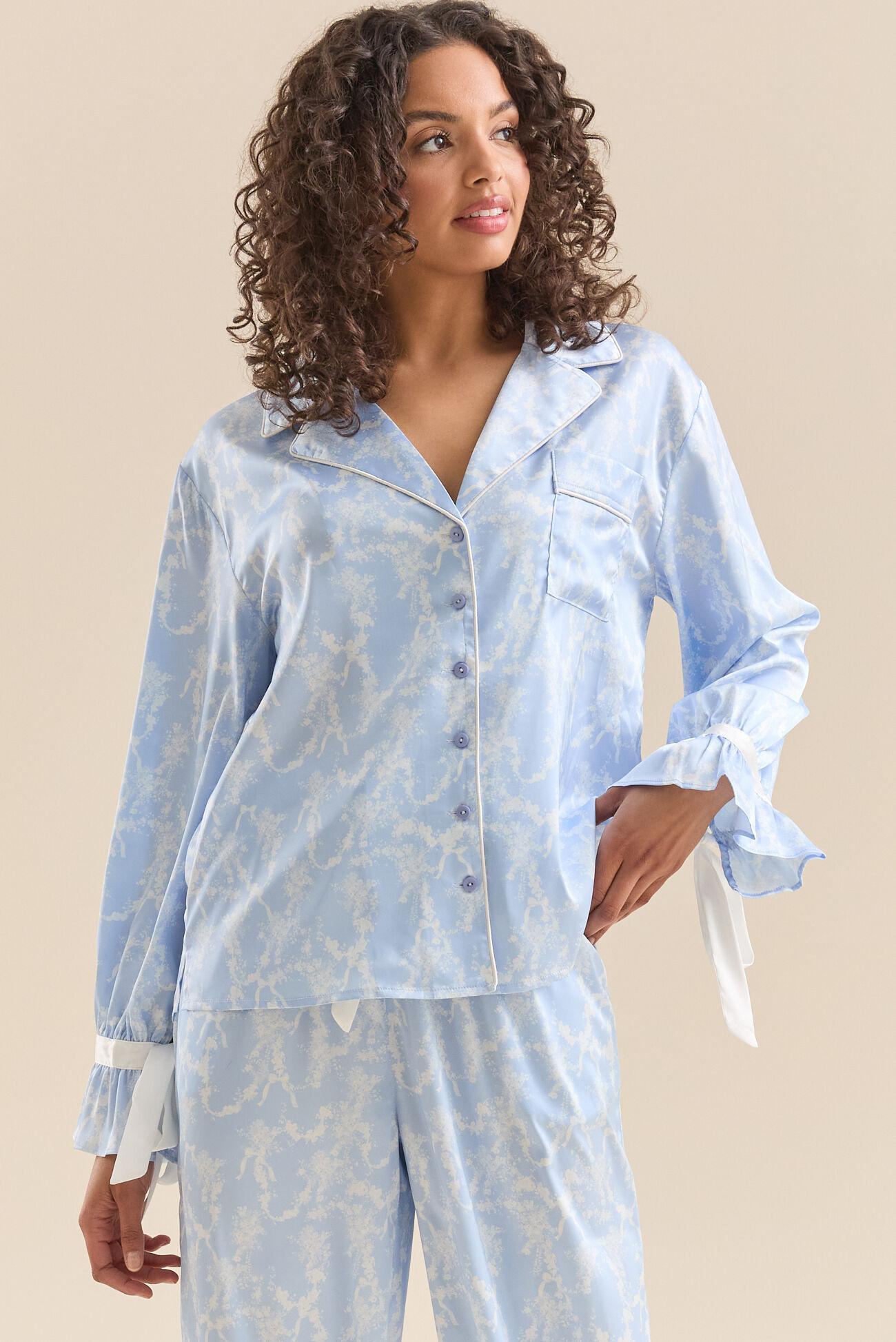 Lilly Satin Lounge Top Product Image