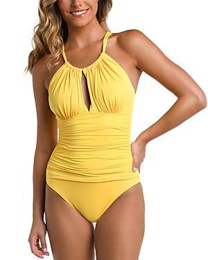 La Blanca Island Goddess High Neck One-Piece Swimsuit Product Image