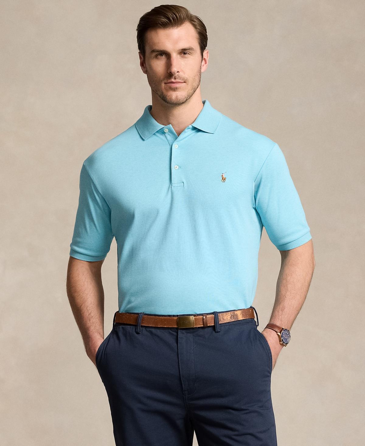 Polo Ralph Lauren Mens Big & Tall Cotton Interlock Polo Shirt Product Image