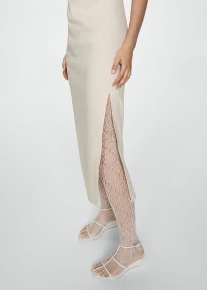 MANGO - Lace design stockings - One size - Women Product Image