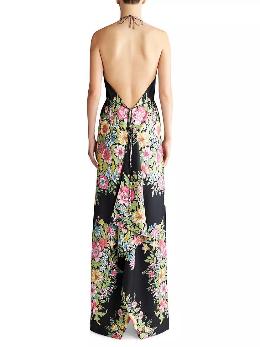 Floral Silk Beach Dress Product Image