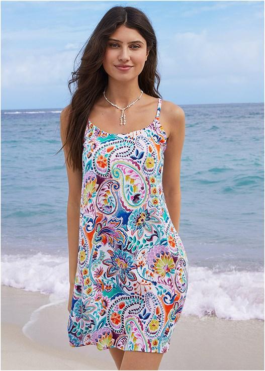 Crinkle Cover-Up Dress Product Image