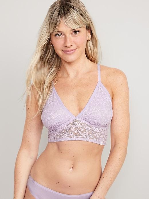 Lace Longline Racerback Bralette Product Image