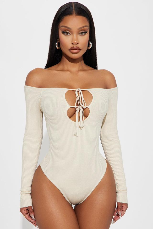 Sotainy Sweater Bodysuit - Cream Product Image