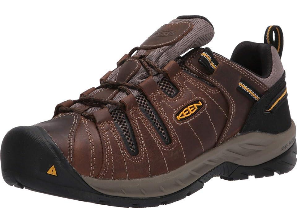 KEEN Utility Flint II (Soft Toe) (Cascade /Golden Rod) Men's Work Boots Product Image