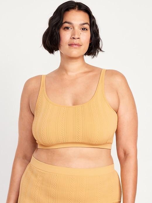 Seamless Cable-Knit Bralette Product Image