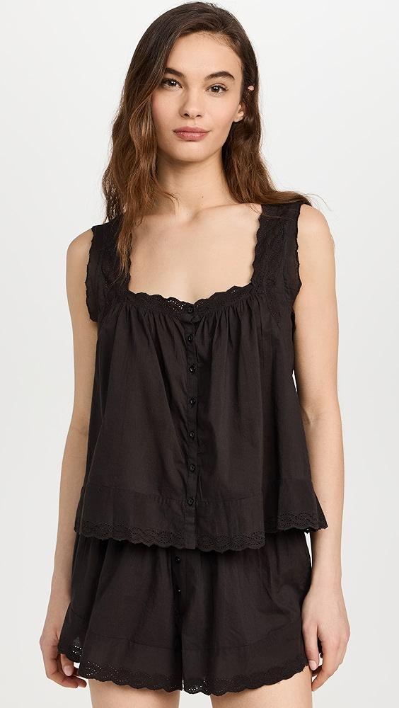 THE GREAT. The Eyelet Tank | Shopbop Product Image