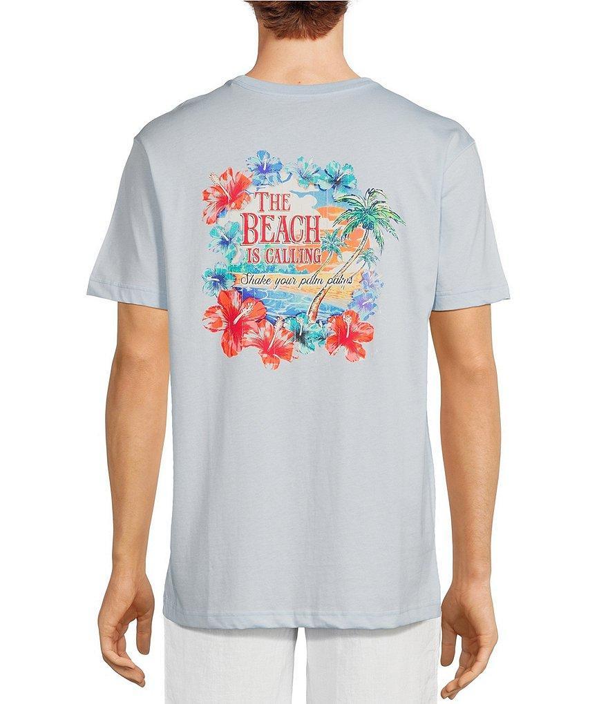 Caribbean Palm Graphic Short Sleeve T-Shirt Product Image