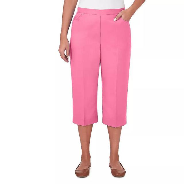 Petite Alfred Dunner Island Twill Capri Pants, Womens Product Image