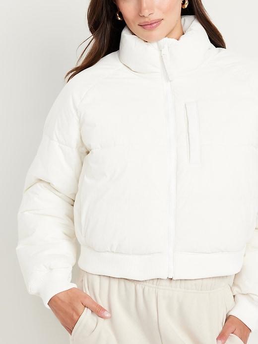 Oversized Crop Puffer Jacket Product Image