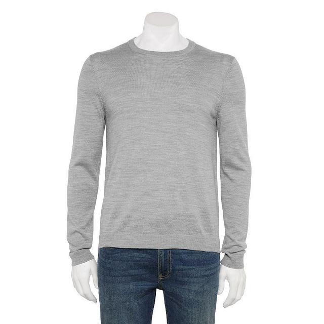 Mens Apt. 9 Merino Blend Sweater Blue Grey Product Image