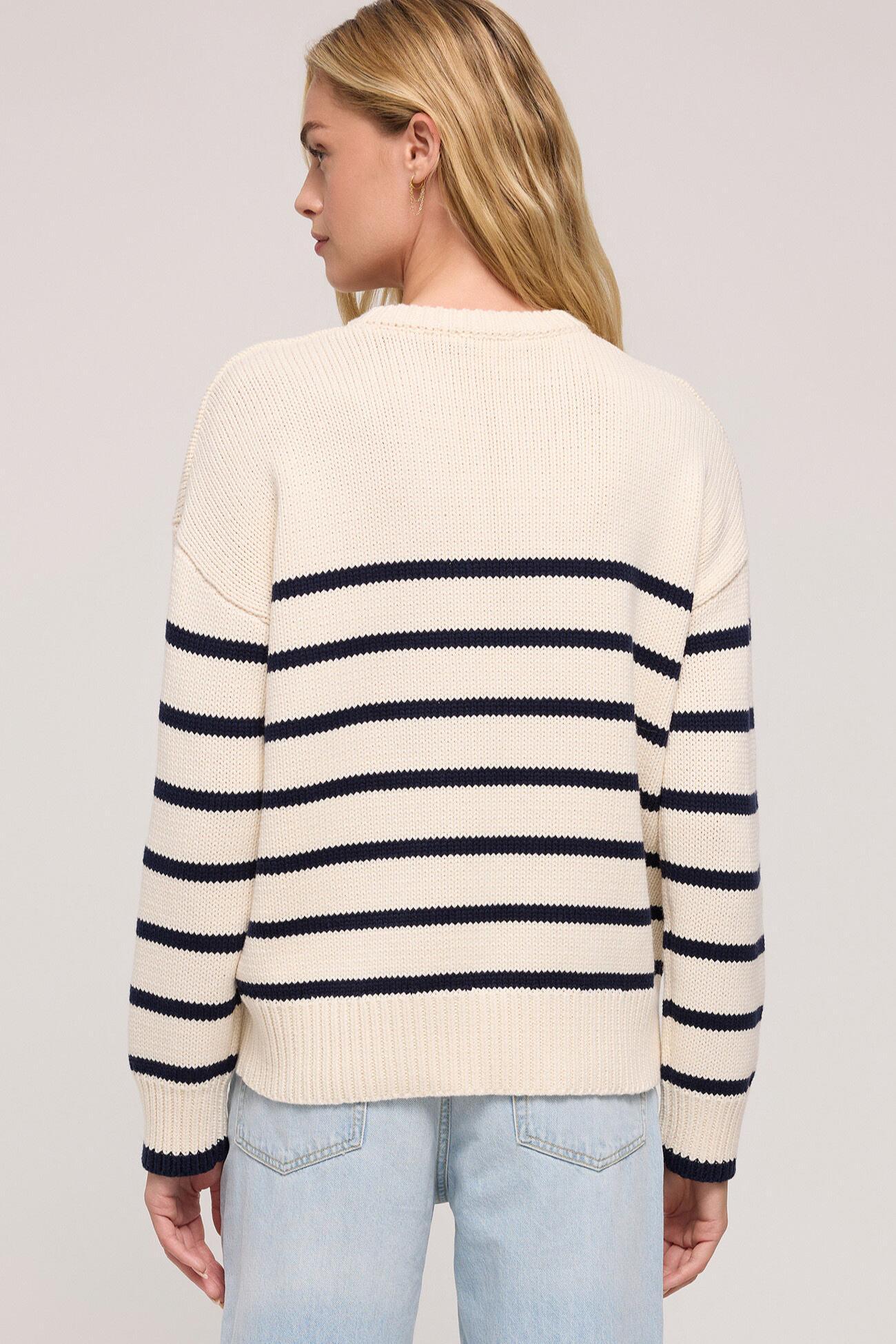 Boyfriend Stripe Sweater Product Image