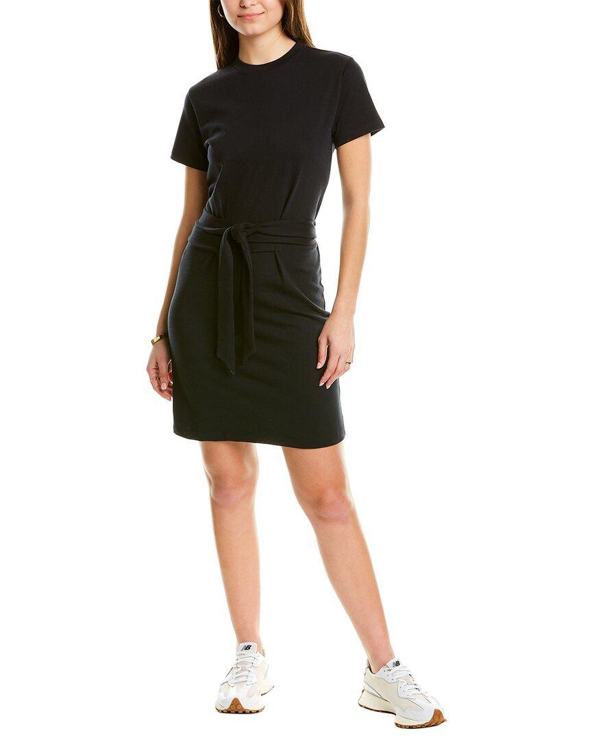 Tie Waist Dress In Black Product Image