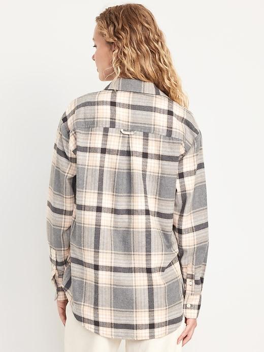 Button-Down Flannel Tunic Product Image