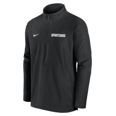 Michigan State Spartans Sideline Coach Men's Nike College 1/2-Zip Hooded Jacket Product Image