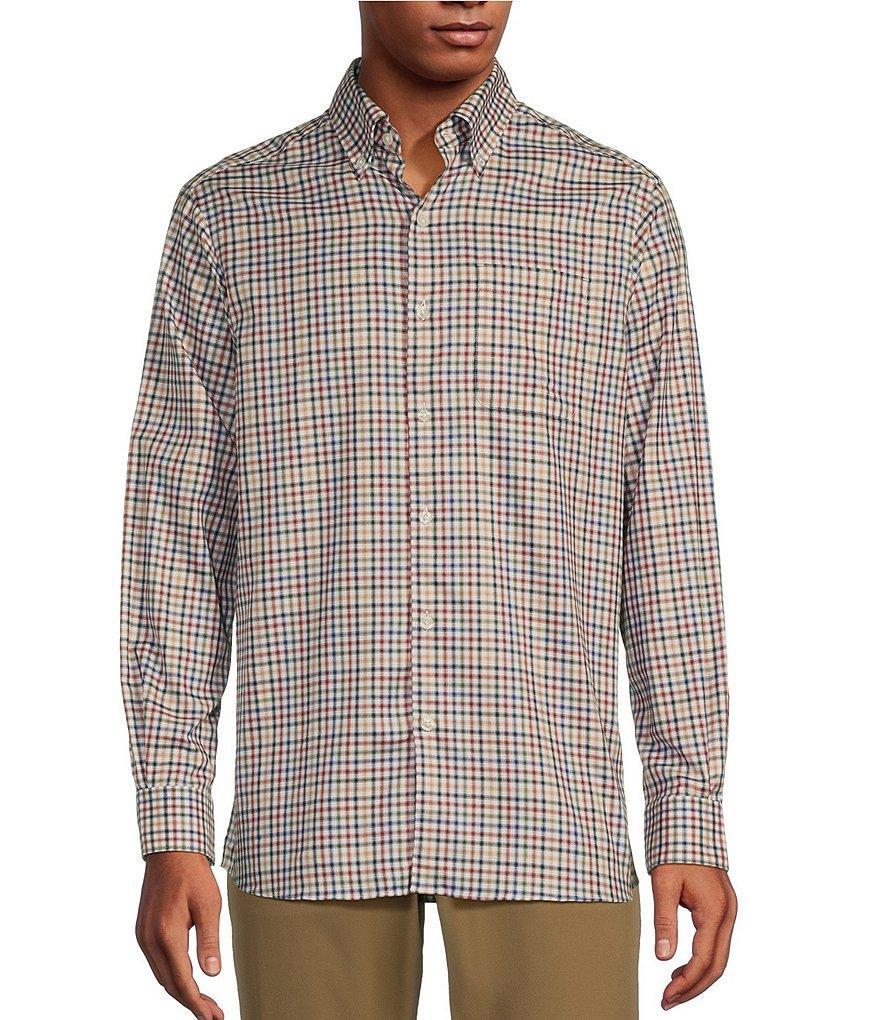 Hart Schaffner Marx The 1887 Club Collection Long Sleeve Button-Down Collar Multi-Gingham Print Sportshirt Product Image