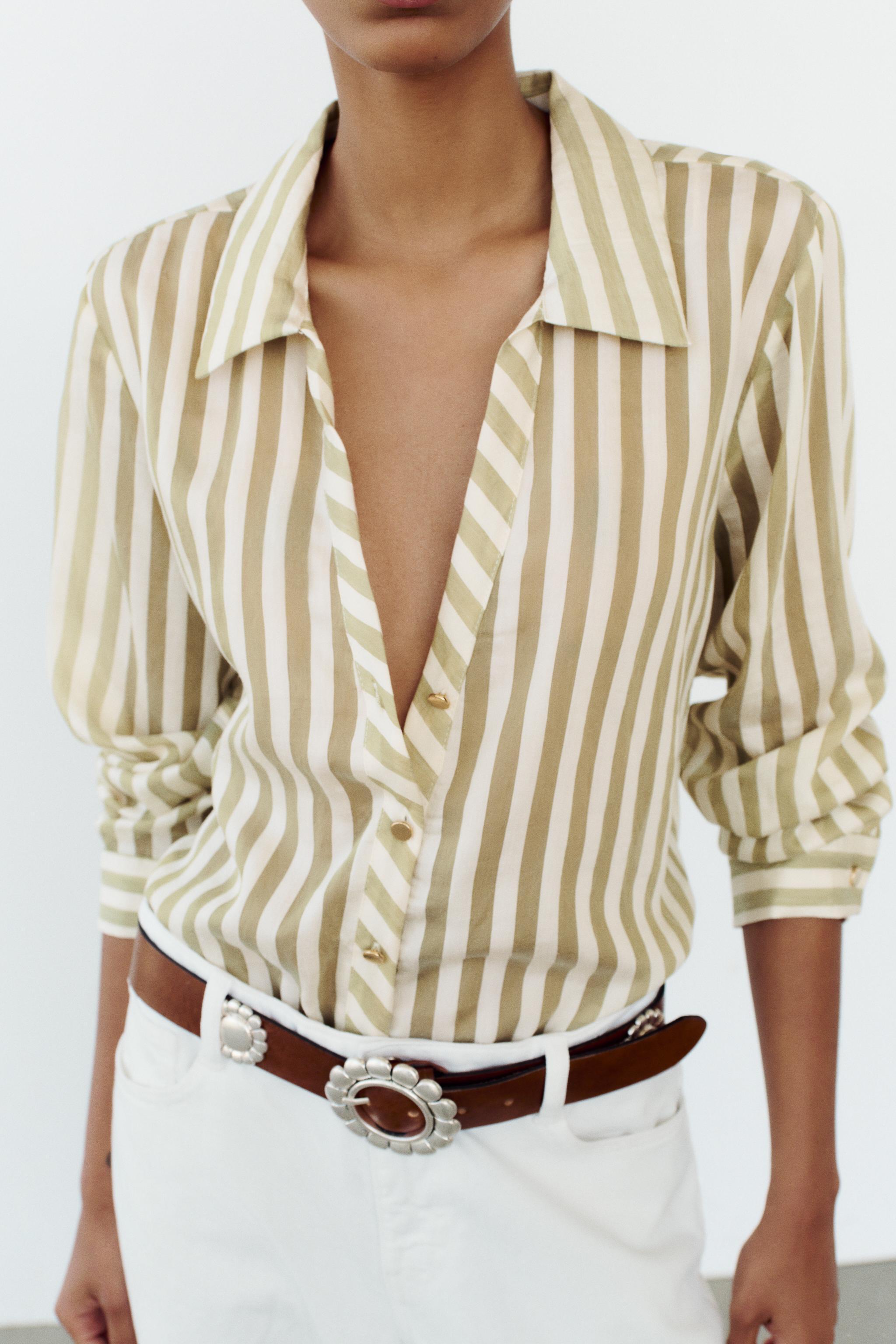 FLOWY STRIPED SHIRT Product Image