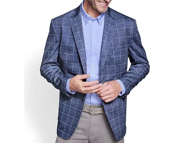 Johnston  Murphy XC Flex Unlined Relaxed Plaid Knit Blazer Product Image