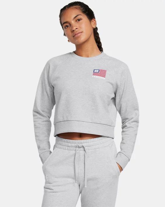 Womens UA Rival Freedom Crop Crew Product Image