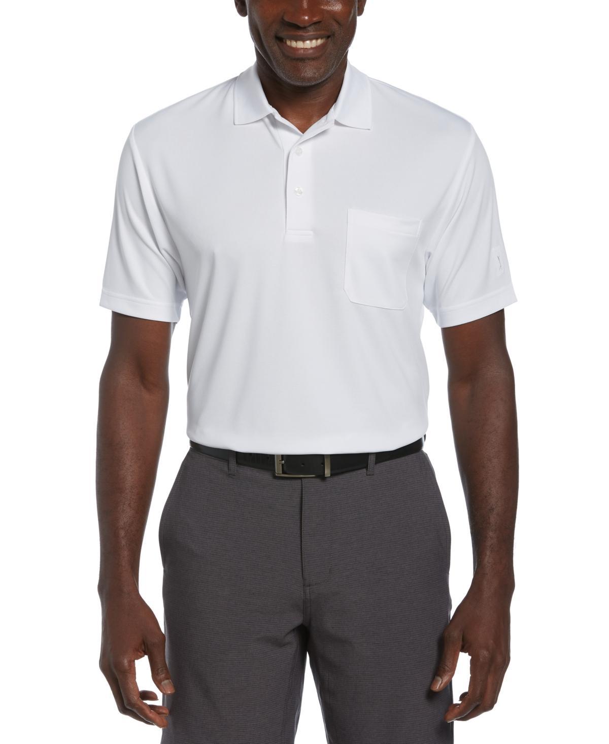 Pga Tour Mens Airflux Solid Mesh Short Sleeve Golf Polo Shirt Product Image