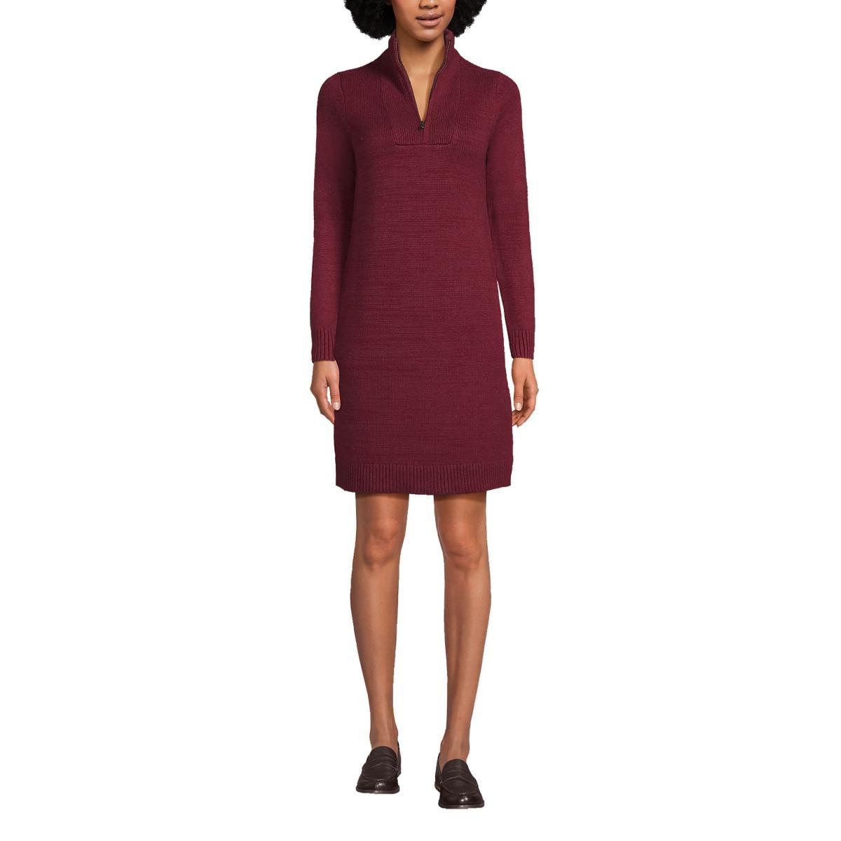 Lands End Womens Cozy Lofty Sweater Dress Product Image