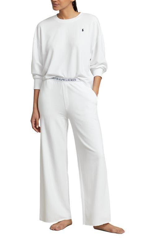 Polo Ralph Lauren Sweatshirt & Wide Leg Pajamas Product Image