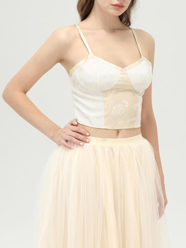 Romantic Floral Crop Top Product Image