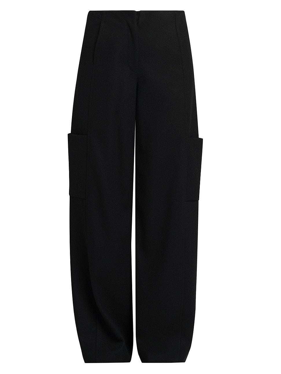 Womens Double-Faced Wool Utility Pants product image