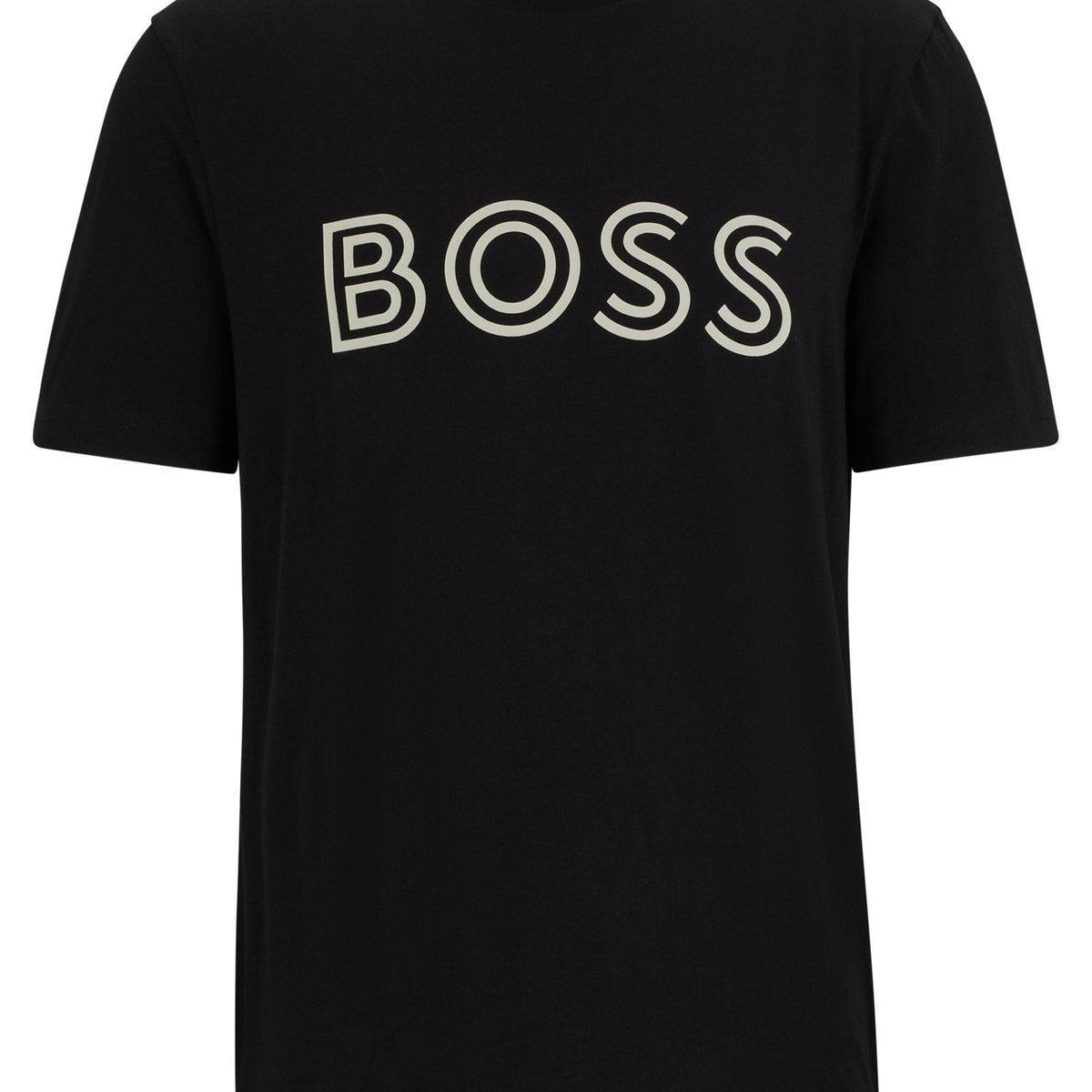 Boss Cotton jersey T-shirt with Logo Artwork Product Image