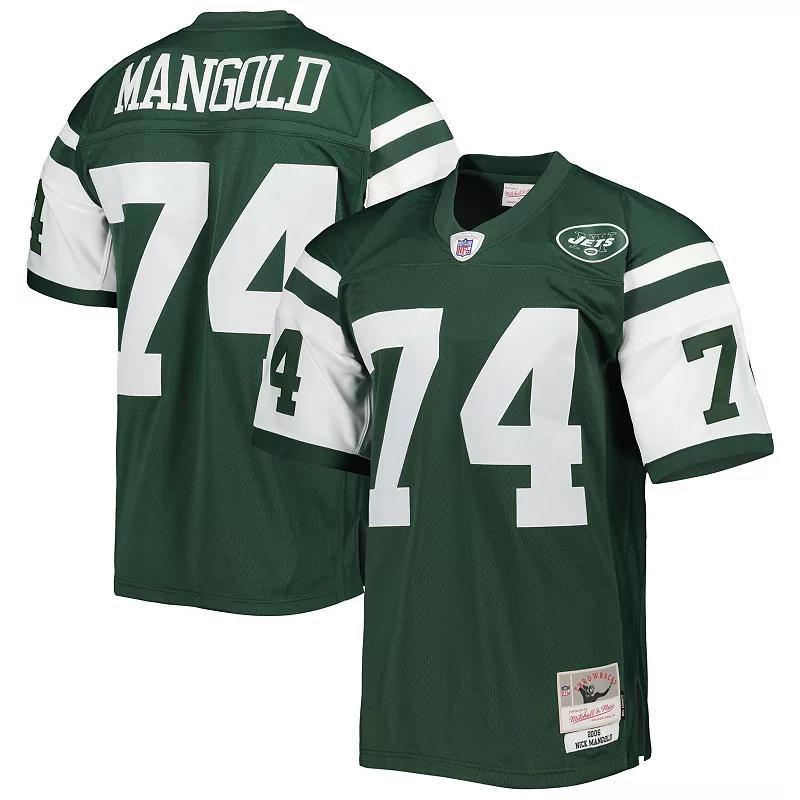 Mens Mitchell & Ness Nick Mangold New York Jets 2006 Legacy Replica Jersey Product Image