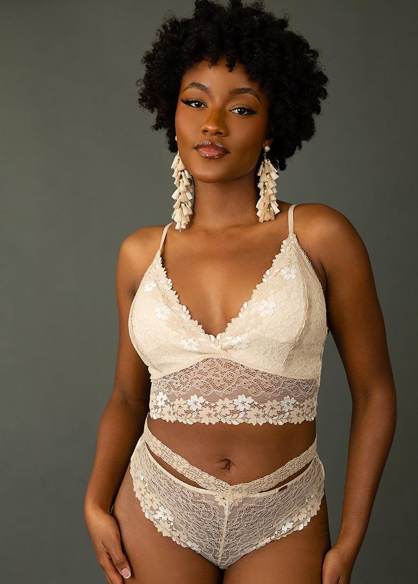 Lyric Bralette in Oat Product Image