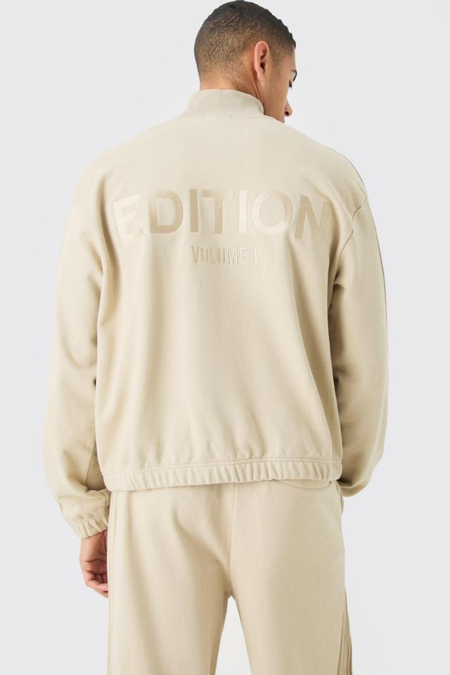 Oversized Boxy Heavyweight Bomber Tracksuit | boohooMAN USA Product Image