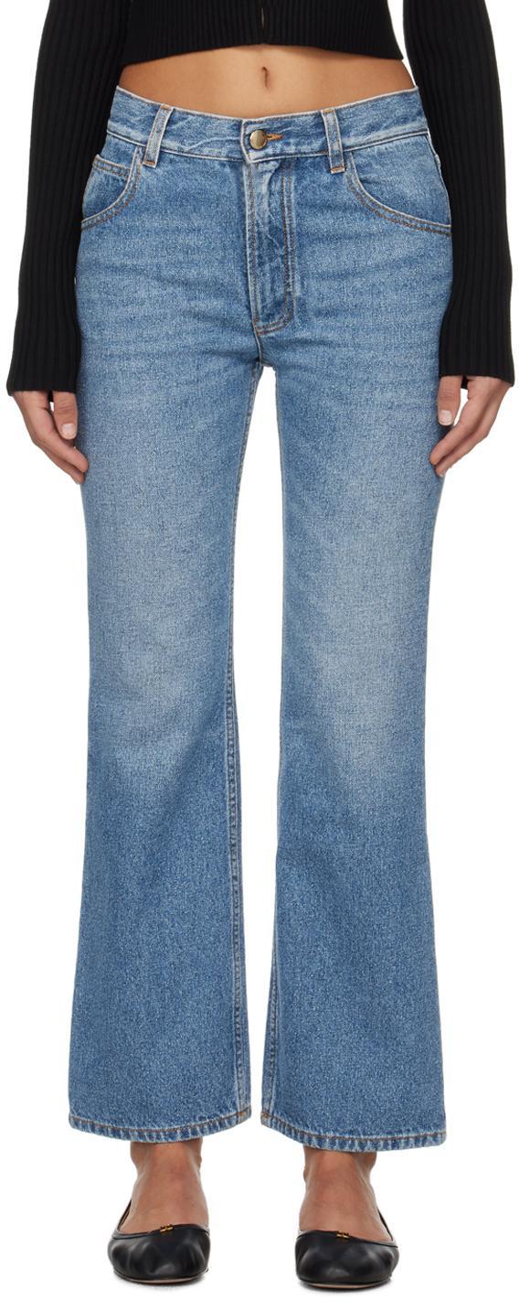 Blue Merapi Flare Jeans In 470 Foggy Blue product image