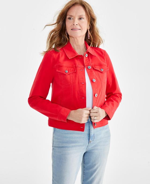 Women's Classic Button-Front Jacket, Created for Macy's  Product Image