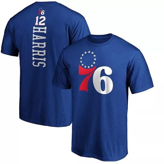 Mens Fanatics Branded Tobias Harris Royal Philadelphia 76ers Team Playmaker Name & Number T-Shirt Product Image