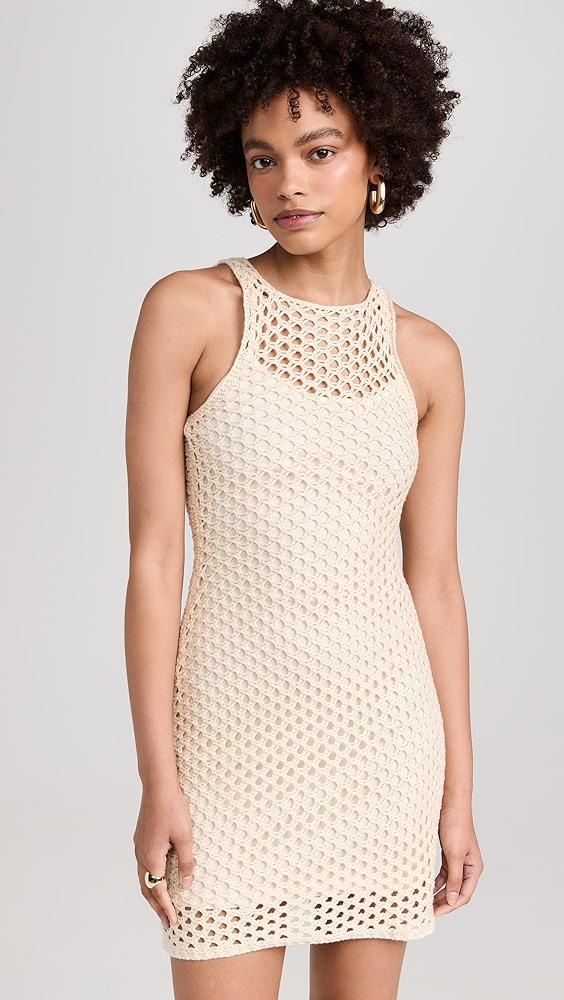 MINKPINK Balmy Crochet Knit Mini Dress | Shopbop Product Image