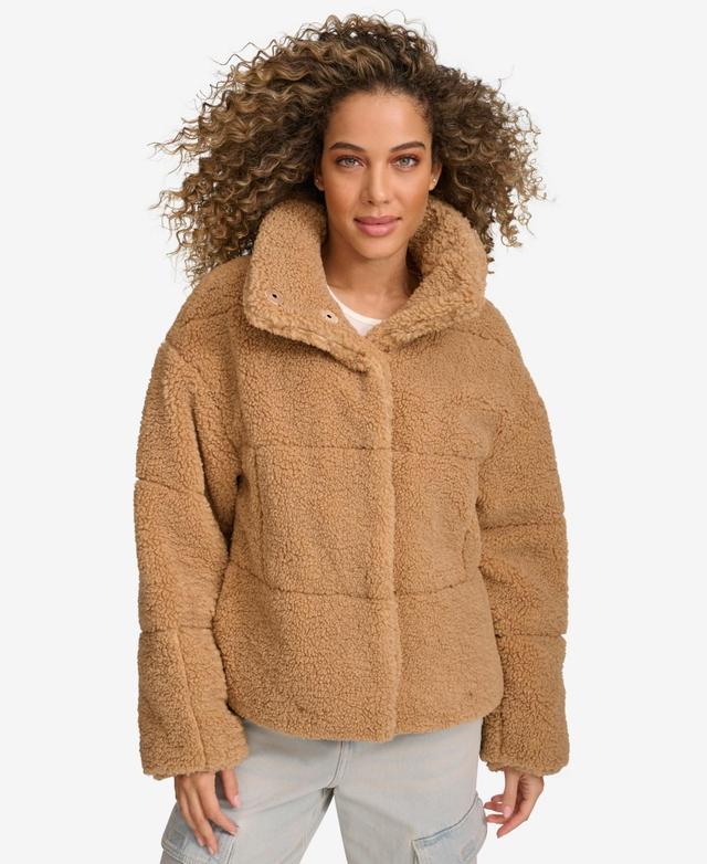 Levis Womens Short Sherpa Teddy Jacket Product Image