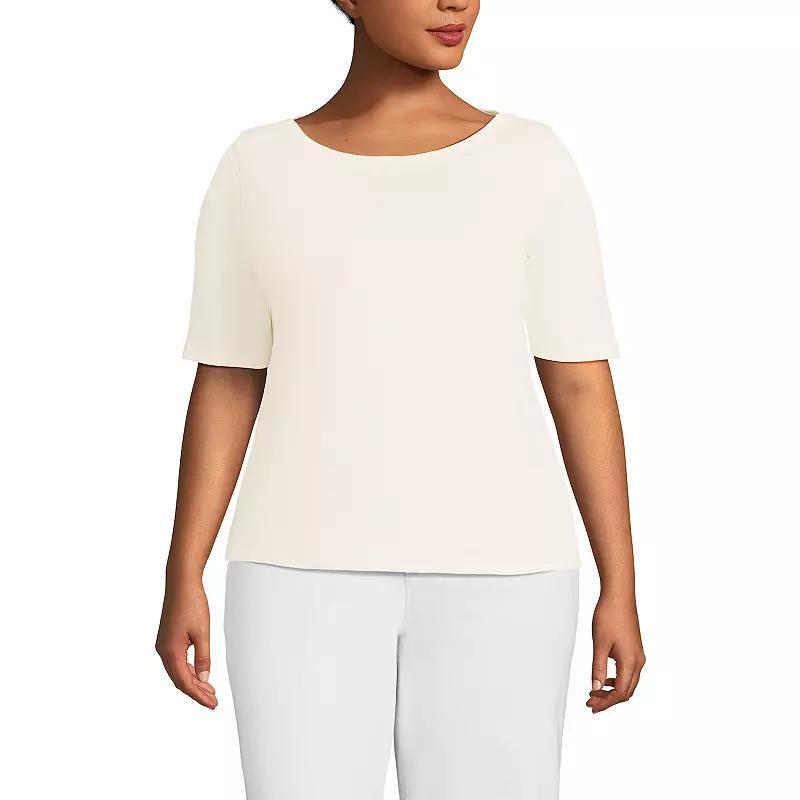 Plus Size Lands End Supima Top, Womens Product Image