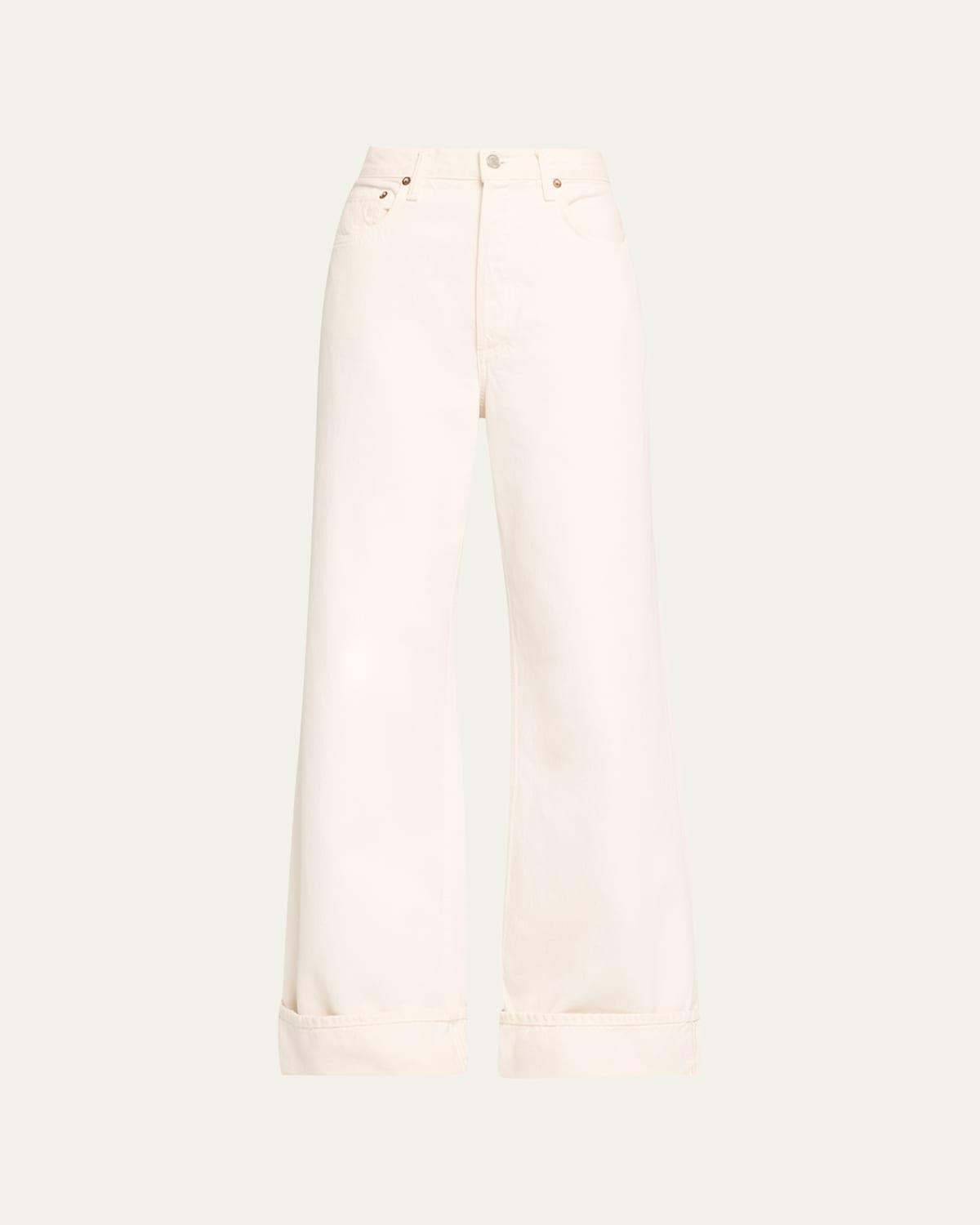 AGOLDE Dame Cuffed High Waist Wide Leg Organic Cotton Jeans Product Image