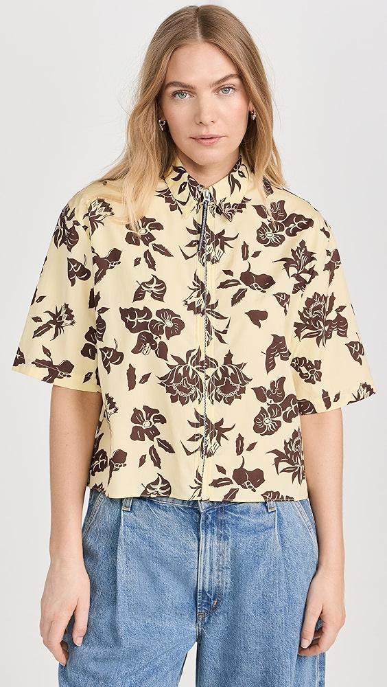 rag & bone Junie Printed Poplin Top | Shopbop Product Image