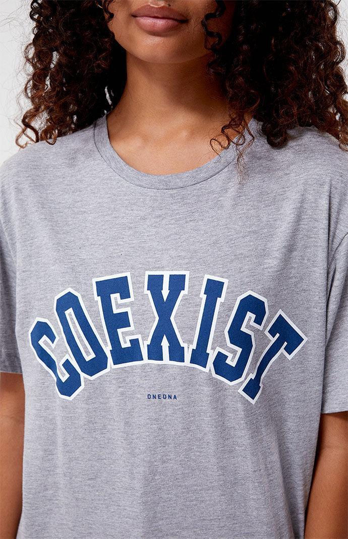 ONE DNA Womens Coexist Crew Neck T-Shirt Product Image