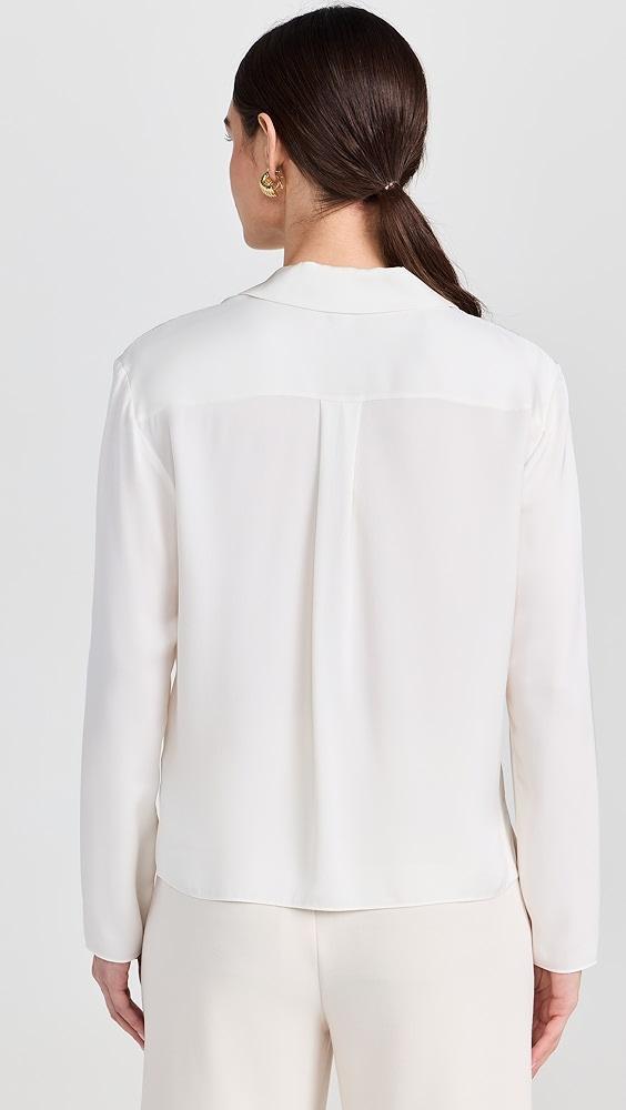 Theory Lapel Collar Blouse | Shopbop Product Image